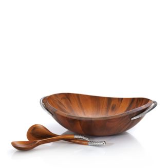 Nambé Braid Collection Salad Bowl & Servers | Bloomingdale's Home