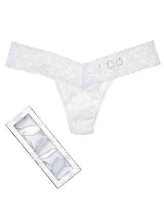 I Do Swarovski Elements Low-Rise Thong