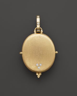 Temple St. Clair 18K Yellow Gold Tree of Life Locket with Diamonds