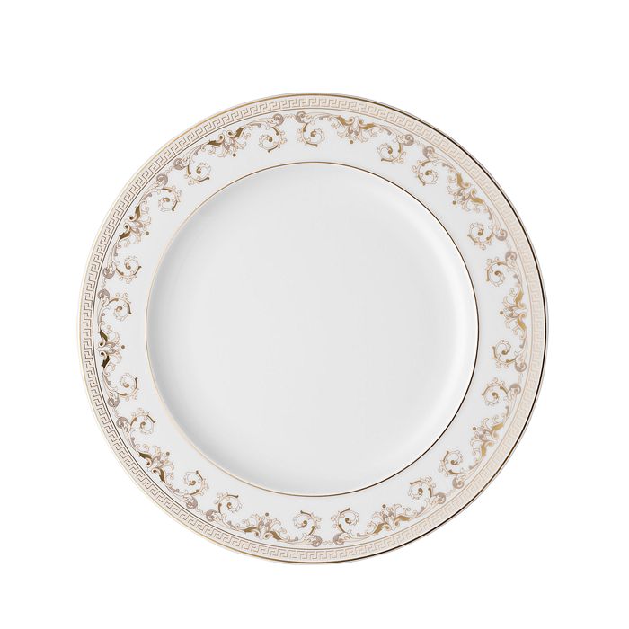 Shop Versace Rosenthal Meets  Medusa Gala Dinner Plate In White/gold