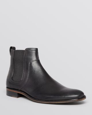 John Varvatos Star USA Leather Chukka Chelsea Boots John Varvatos USA Star Driggs Black Leather Chukka 8.5 Zip  main image 2