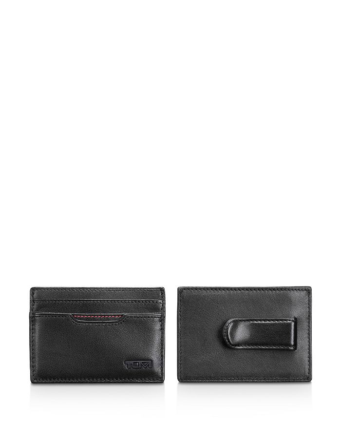 Shop Tumi Rfid Delta Money Clip Card Case In Black