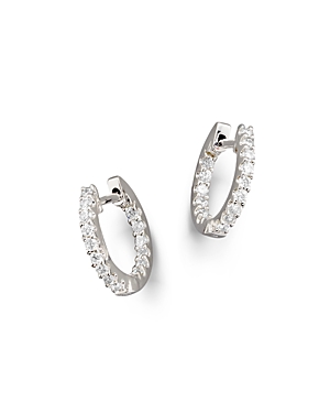 Diamond Inside Out Hoop Earrings in 14K White Gold, 0.30 ct. t.w. - 100% Exclusive (685446251621) photo