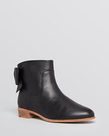 kate spade new york Flat Booties - Prospect Bow | Bloomingdale's