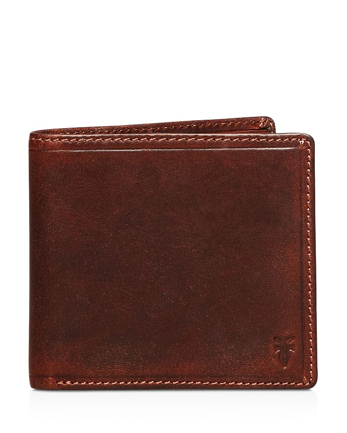 Shop Frye Logan Bi-fold Wallet In Dark Brown