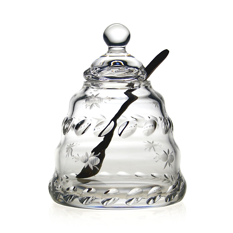 William Yeoward Crystal Buzzy Honey Jar With Spoon