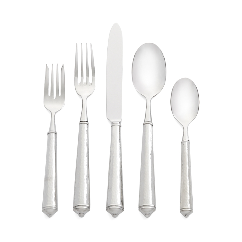 Ricci Argentieri Leopardo 5 Piece Place Setting In Silver
