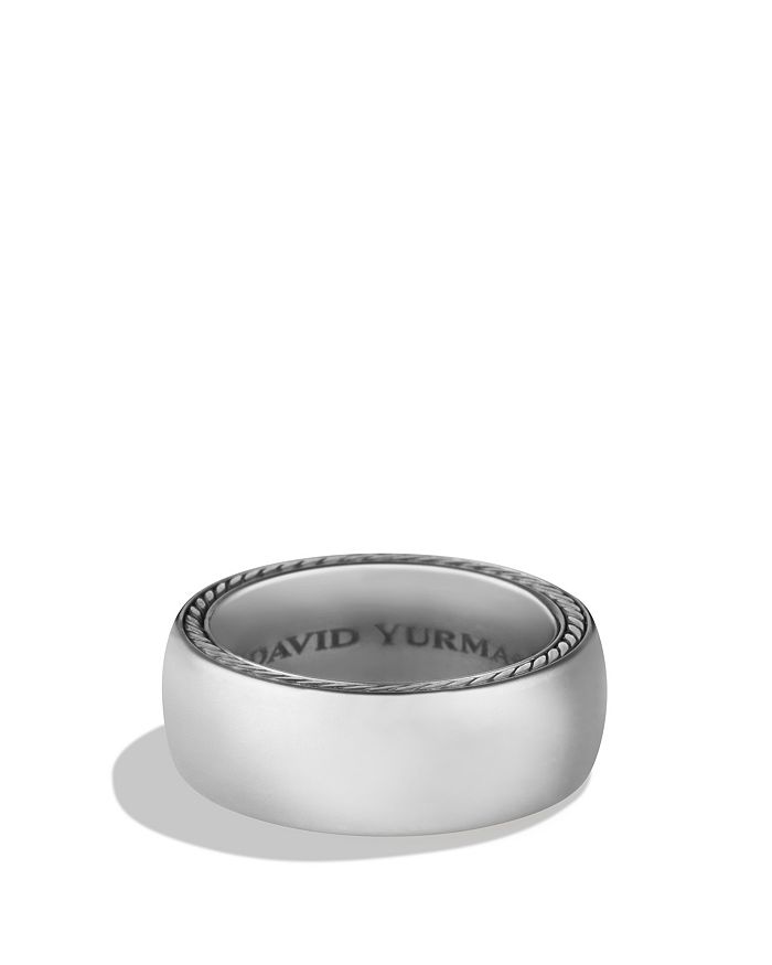 David Yurman Streamline Wide Band Ring In Silver/gray