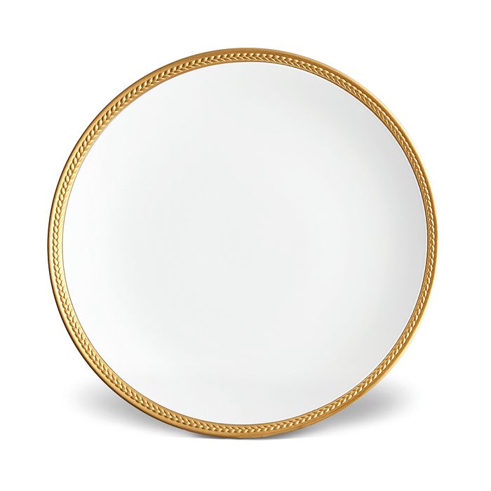Shop L'objet Soie Tressee Dinner Plate In Gold