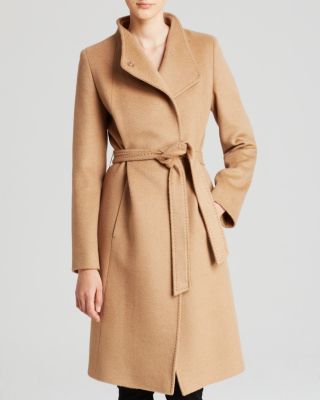 Cinzia Rocca - Coat - Asymmetric Belted Camel Hair