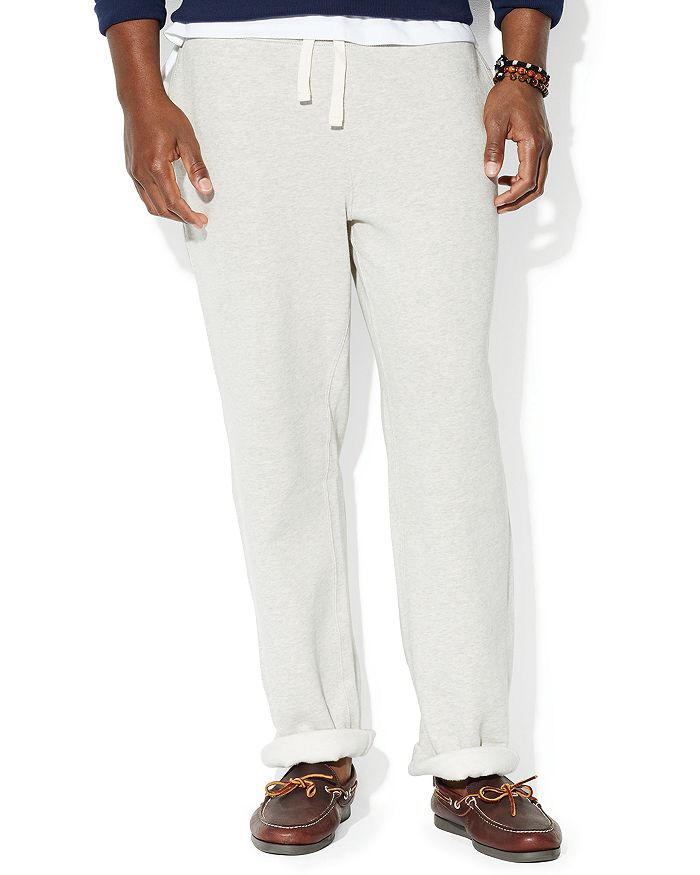 Polo Ralph Lauren printed athletic drawstring pants in cream - ShopStyle