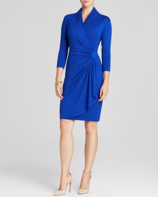 Karen Kane Cascade Wrap Dress Bloomingdale s