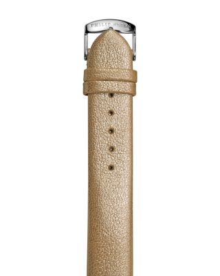 Philip Stein Gold Metallic Shimmering Calf Watch Strap, 18mm  display picture 2