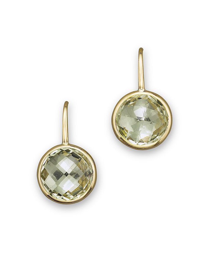 Bloomingdale's Prasiolite Small Drop Earrings in 14K Yellow Gold - 100% ...