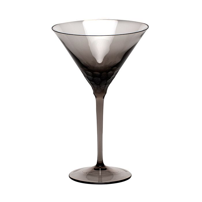 Moser Pebbles Martini Glass In Smoke
