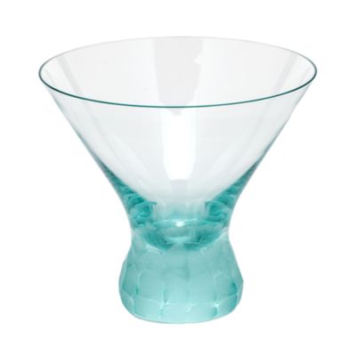 Moser Pebbles Stemless Martini Glass In Beryl