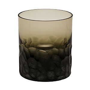 Shop Moser Pebbles Double Old-fashioned Glass In Smoke