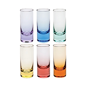 Moser Vodka Shot Glass, Set Of 6 In Multi Colour