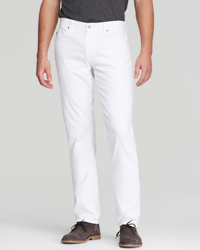 AG Jeans - Graduate Tapered Fit in White | Bloomingdale's