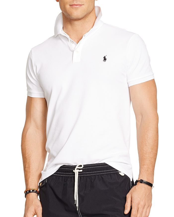 Polo Ralph Lauren Custom Stretch-Mesh Polo Shirt - Slim Fit ...