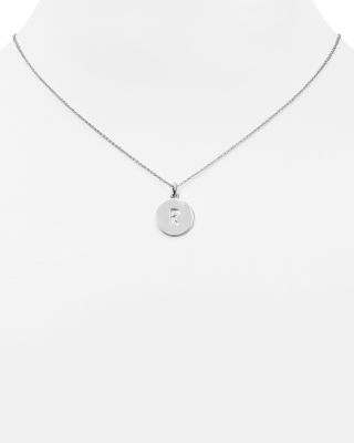 kate spade silver letter necklace