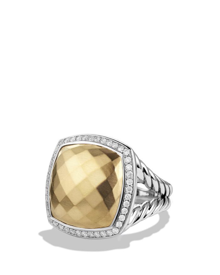 DAVID YURMAN ALBION RING WITH DIAMONDS AND GOLD,R12274DS8AGGDI7