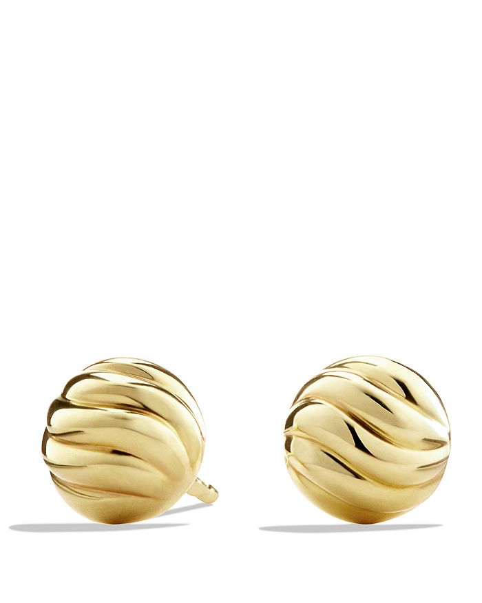 David Yurman - Sculpted Cable Earrings in Gold