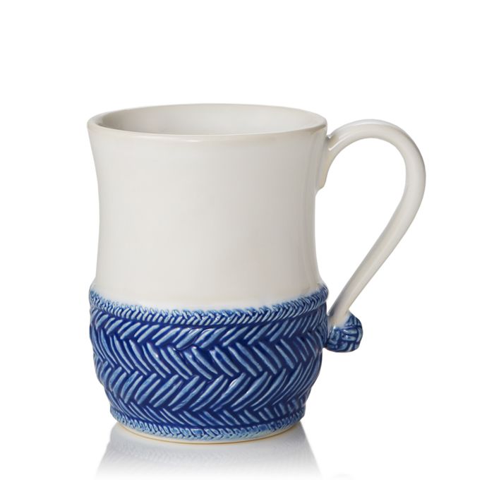 Shop Juliska Le Panier Whitewash Mug In Delft Blue
