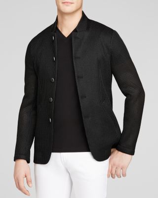 ジャケット・アウター EMPORIO ARMANI zip up mesh jacket EMPORIO ARMANI zip up mesh jacket