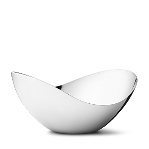 Shop Georg Jensen Bloom Tall Bowl, Large In Silver