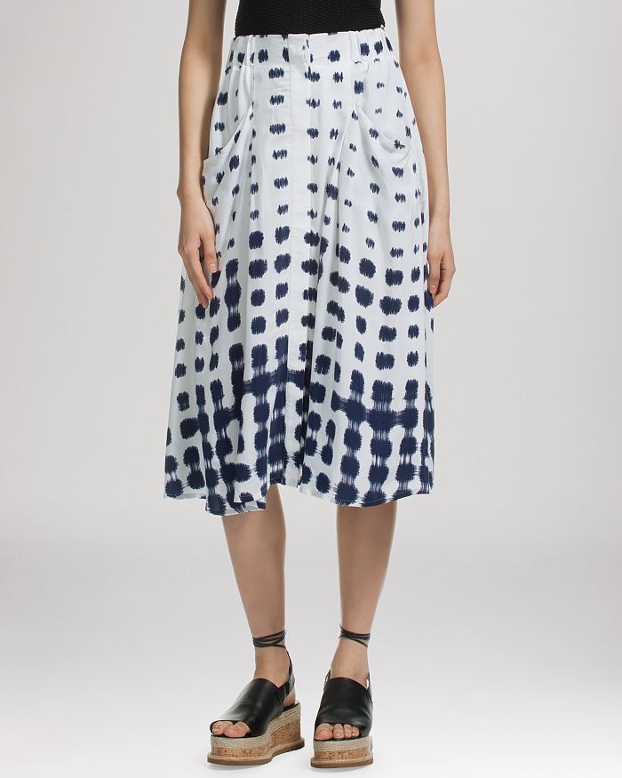 Whistles Skirt Shibori Print Bloomingdale's