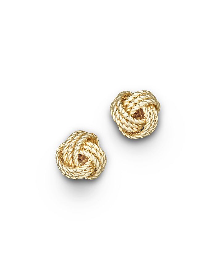 Bloomingdale's 14k Yellow Gold Twisted Love Knot Earrings - 100% Exclusive