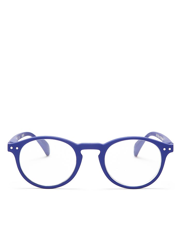 Shop Izipizi Collection A Round Readers, 40mm In Navy Blue