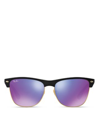 Ray-Ban Unisex Mirrored Clubmaster Sunglasses, 57mm