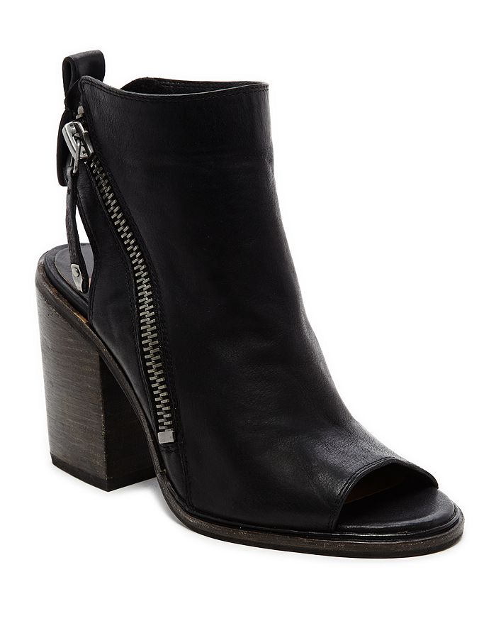 Dolce Vita - Open Toe Stacked Heel Booties