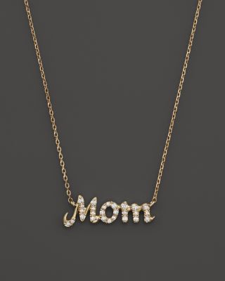 diamond mom pendant