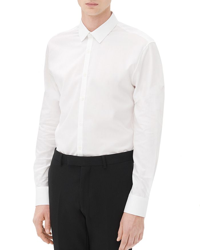 Sandro Micro Oxford Slim Fit Button-Down Shirt | Bloomingdale's