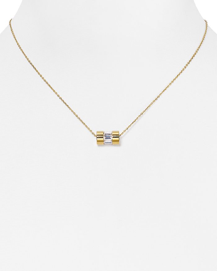 Michael kors shop barrel pendant necklace
