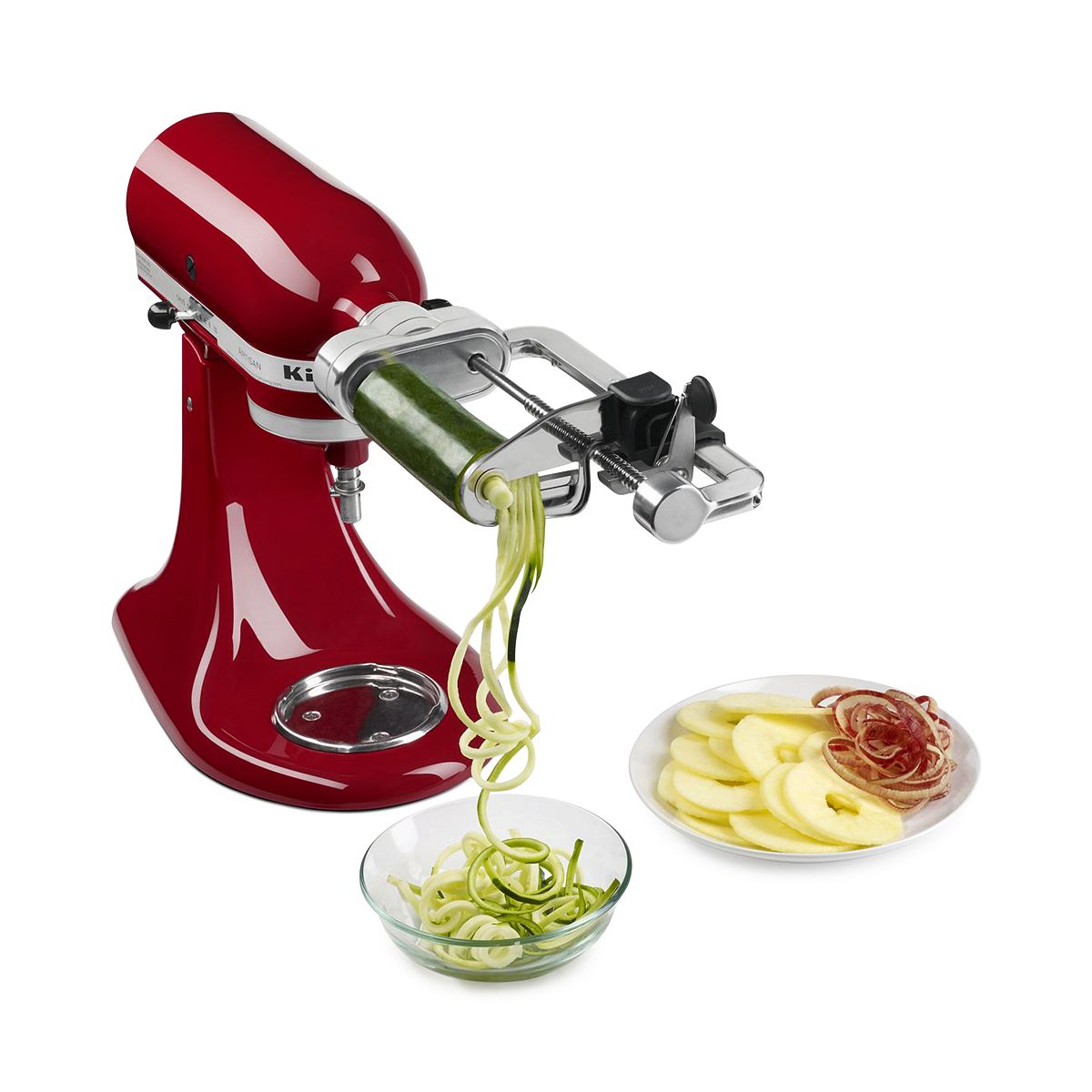 Photo 1 of 5-Blade Spiralizer with Peel, Core and Slice Attachment #KSM1APC