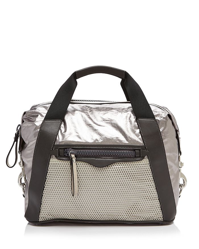 Rebecca Minkoff Metallic Small Subway Gym Tote Bloomingdale s