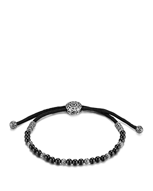 John Hardy Men's Sterling Silver Classic Chain Beaded Bracelet with Black Onyx John Hardy Men's Sterling Silver Classic Chain Beaded Bracelet with Black Onyx