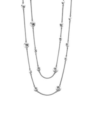Sterling Silver Palu Disc Station Sautoir Necklace, 36"