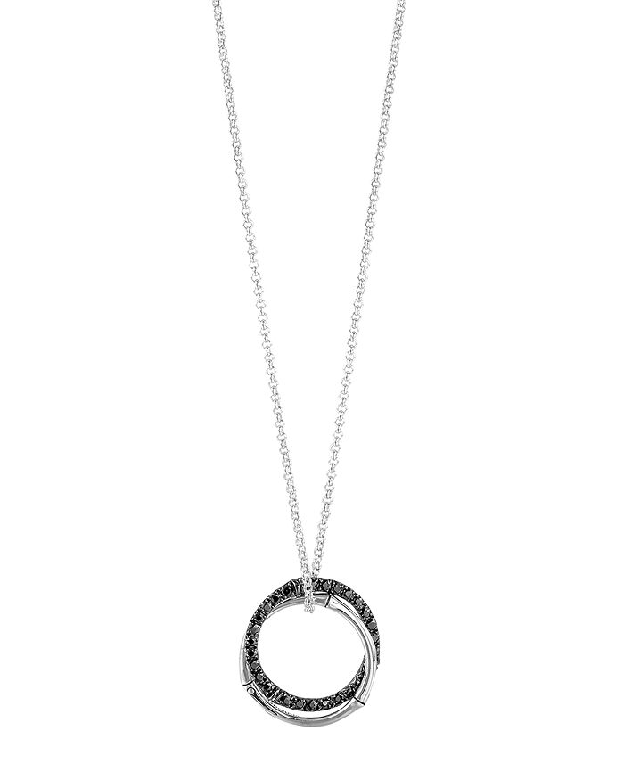 JOHN HARDY Sterling Silver Bamboo Lava Medium Interlink Pendant