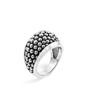 LAGOS - LAGOS Sterling Silver Caviar Domed Ring