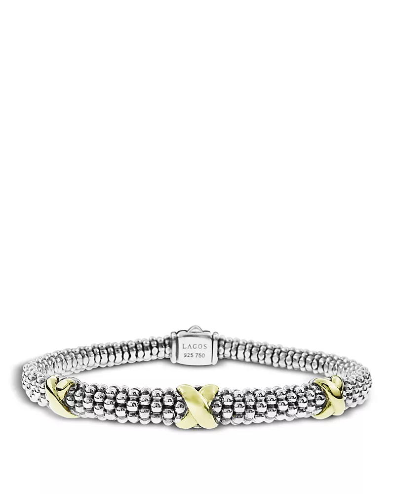Lagos 18K Gold & Sterling Silver Embrace Rope Bracelet
