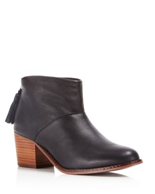 toms leila booties black leather