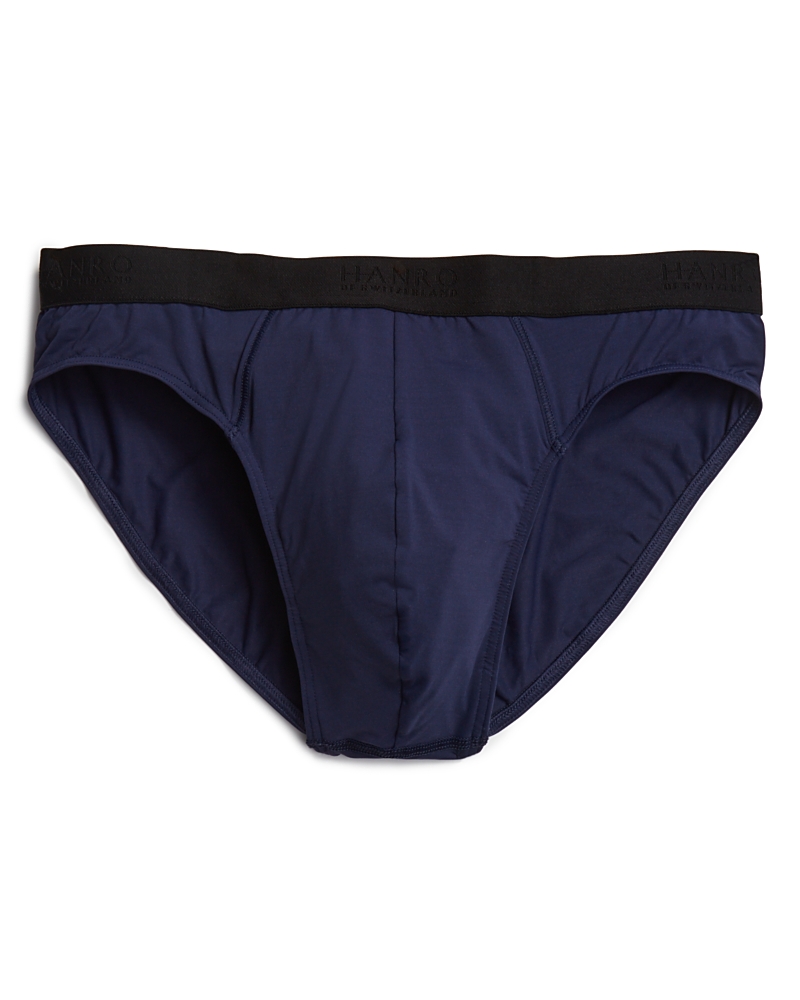 Hanro Micro-touch Briefs In Midnight Navy