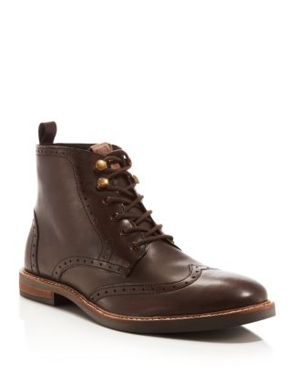 BEN SHERMAN BRENT PLAIN TOE LEATHER BOOT NEW Ben Sherman Brent Plain Toe Leather Derby Shoe - Dark  main image 2