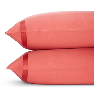 Matouk Nocturne King Pillowcase, Pair In Coral