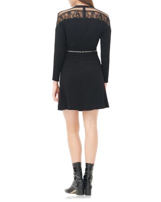 Sandro Rosinal Lace Detail Dress | Bloomingdale's Women